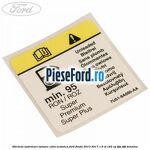 Eticheta informare valoare cifra octanica Ford Fiesta 2013-2017 1.6 ST 182 cp