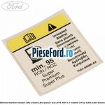 Eticheta informare valoare cifra octanica Ford Grand C-Max 2016-2020 1.0 EcoBoost 100 cp M2DA, M2DC benzina