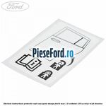 Eticheta instructiuni protectie copii usa spate stanga Ford B-Max 1.0 EcoBoost 125 cp M1JE, M1JH benzina
