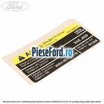 Eticheta valori aer conditionat Ford Tourneo Connect 2002-2014 1.8 Di 75 cp BHPA, P7PA, P7PB, R2PA diesel