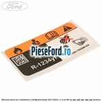Eticheta valori aer conditionat R1234YF Ford Fiesta 2017-2023 1.1 Ti-VCT 86 cp