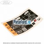 Eticheta valori aer conditionat R134A Ford Transit 2019-2023 E-TRANSIT RWD 184  cp