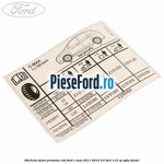 Eticheta valori presiune roti Ford C-Max 2011-2015 2.0 TDCi 115 cp