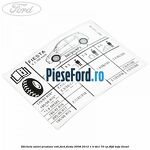 Eticheta valori presiune roti Ford Fiesta 2008-2012 1.4 TDCi 70 cp