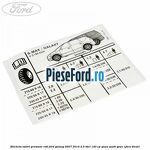 Eticheta valori presiune roti Ford Galaxy 2007-2014 2.0 TDCi 140 cp QXWA, QXWB, QXWC, UFWA diesel