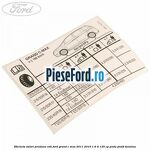 Eticheta valori presiune roti Ford Grand C-Max 2011-2015 1.6 Ti 125 cp PNDA, PNDD benzina