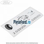 Eticheta valori presiune roti Ford Ka 2009-2016 1.2 69 cp