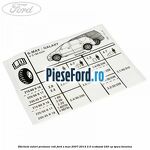 Eticheta valori presiune roti Ford S-Max 2007-2014 2.0 EcoBoost 240 cp