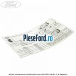 Eticheta valori presiune roti Ford Transit Connect 2013-2018 1.6 TDCi 75 cp