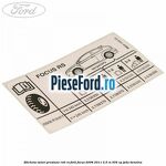 Eticheta valori presiune roti RS Ford Focus 2008-2011 2.5 RS 305 cp