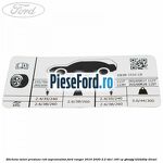 Eticheta valori presiune roti suprainaltat Ford Ranger 2016-2020 2.2 TDCi 160 cp