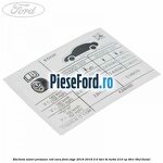 Eticheta valori presiune roti vara Ford Edge 2016-2018 2.0 TDCi Bi-Turbo 210 cp T9CE, T9CF diesel
