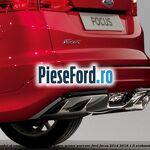 Extensie bara spate combi, model ST esapament dreapta cu gaura senzor parcare Ford Focus 2014-2018 1.5 EcoBoost 150 cp