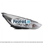 Far dreapta halogen, fundal crom cu DRL Ford Focus 2014-2018 1.5 TDCi 120 cp