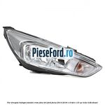 Far dreapta halogen, fundal crom fara DRL Ford Focus 2014-2018 1.6 TDCi 115 cp
