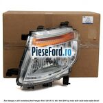Far stanga cu DRL metalizat Ford Ranger 2012-2015 3.2 TDCi 4x4 200 cp