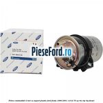 Filtru combustibil 2 tevi cu suport plastic Ford Fiesta 1996-2001 1.8 DI 75 cp RTN, RTP, RTQ diesel