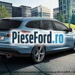 Geam custode spate dreapta, cu ornament cromat, Privacy Glass, combi Ford Focus 2014-2018 1.5 TDCi 95 cp