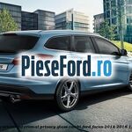 Geam custode spate stanga, cu ornament cromat, Privacy Glass, combi Ford Focus 2014-2018 1.6 TDCi 115 cp