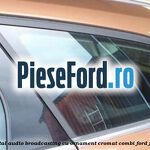 Geam custode spate stanga, cu sistem DAB (digital audio broadcasting), cu ornament cromat, combi Ford Focus 2014-2018 1.6 Ti 85 cp