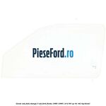 Geam usa fata stanga (3 Usi) Ford Fiesta 1989-1996 1.8 D 60 cp RTC, RTD, RTG diesel