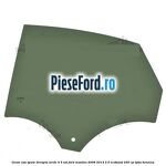 Geam usa spate dreapta verde 4/5 usi Ford Mondeo 2008-2014 2.0 EcoBoost 240 cp