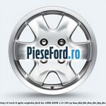 Janta aliaj 14 inch, 6 spite, argintiu Ford Ka 1996-2008 1.3 i 60 cp
