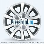 Janta aliaj 15 inch, 5 spite duble, design Y argintiu Ford Focus 1998-2004 RS 215 cp HMDA benzina
