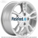 Janta aliaj 15 inch, 5 spite duble sparkle silver Ford Fiesta 2013-2017 1.5 TDCi 75 cp