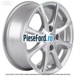 Janta aliaj 15 inch, 8 spite argintiu Ford Fiesta 2017-2023 1.5 TDCi 120 cp