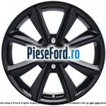 Janta aliaj 15 inch, 8 spite negru Ford Fiesta 2017-2023 1.0 EcoBoost 140 cp