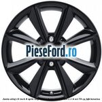 Janta aliaj 15 inch, 8 spite negru Ford Fiesta 2017-2023 1.1 Ti-VCT 75 cp FSJB benzina