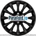Janta aliaj 16 inch, 12 spite negru Ford Fiesta 2008-2012 1.4 TDCi 70 cp