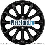 Janta aliaj 16 inch, 12 spite negru Ford Fiesta 2008-2012 1.6 TDCi 75 cp HHJF, UBJA diesel