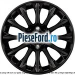 Janta aliaj 16 inch, 12 spite negru Ford Fiesta 2008-2012 1.6 TDCi 90 cp HHJC, HHJD, HHJE diesel