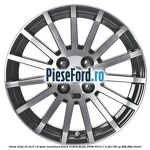 Janta aliaj 16 inch, 15 spite machined black RS Ford Fiesta 2008-2012 1.4 TDCi 68 cp F6JB, F6JD diesel