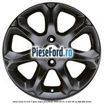 Janta aliaj 16 inch, 7 spite negru Ford Fiesta 2008-2012 1.4 TDCi 68 cp F6JB, F6JD diesel