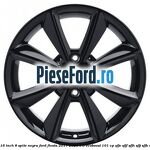Janta aliaj 16 inch, 8 spite negru Ford Fiesta 2017-2023 1.0 EcoBoost 101 cp SFJE, SFJF, SFJH, SFJJ, SFJK, SFJN benzina