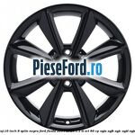 Janta aliaj 16 inch, 8 spite negru Ford Fiesta 2017-2023 1.1 Ti-VCT 86 cp