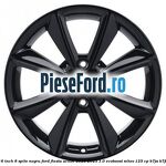 Janta aliaj 16 inch, 8 spite negru Ford Fiesta Active 2018-2023 1.0 EcoBoost mHEV 125 cp B7JA, B7JB, B7JC Hybrid