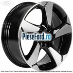 Janta aliaj 17 inch, 5 spite absolut black Ford Fiesta 2017-2023 1.1 Ti-VCT 86 cp