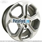 Janta aliaj 17 inch, 5 spite design Y argintiu Ford Fiesta 2013-2017 1.0 EcoBoost 100 cp