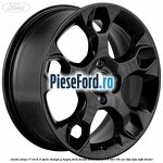 Janta aliaj 17 inch, 5 spite design Y negru Ford Fiesta 2008-2012 1.6 TDCi 95 cp