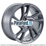Janta aliaj 17 inch, 5 spite duble Magnetite Machined Ford Fiesta 2017-2023 1.0 EcoBoost 95 cp M0JA benzina