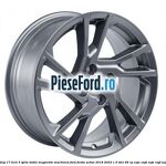 Janta aliaj 17 inch, 5 spite duble Magnetite Machined Ford Fiesta Active 2018-2023 1.5 TDCi 85 cp XUJC, XUJD, XUJE, XUJF, XUJG diesel