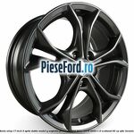 Janta aliaj 17 inch, 5 spite duble model Y argintiu premium Ford Focus 2019-2023 1.0 EcoBoost 85 cp SFDC benzina