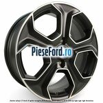Janta aliaj 17 inch, 5 spite neagra Ford Fiesta 2013-2017 1.6 Ti 105 cp IQJA, IQJC, IQJE benzina