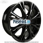 Janta aliaj 17 inch, 8 spite negru Ford Fiesta 2008-2012 1.6 TDCi 95 cp