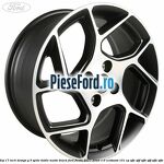 Janta aliaj 17 inch, design Y 5 spite duble matte black Ford Fiesta 2017-2023 1.0 EcoBoost 101 cp SFJE, SFJF, SFJH, SFJJ, SFJK, SFJN benzina