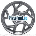 Janta aliaj 17 inch, design Y spite duble flash grey Ford Fiesta Active 2018-2023 1.5 TDCi 85 cp XUJC, XUJD, XUJE, XUJF, XUJG diesel